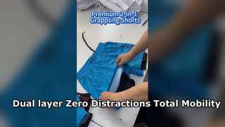 Dual layer Jiu Jitsu Grappling Shorts Zero Distractions Total Mobility
